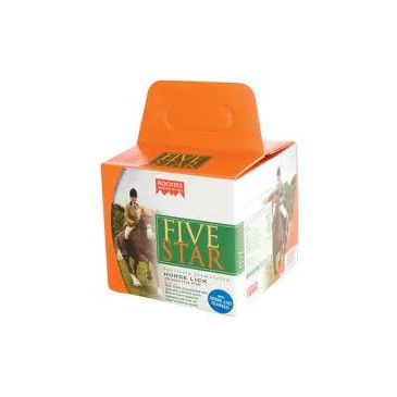 Rockies Five Star Mineral Lick for Horses 5kg