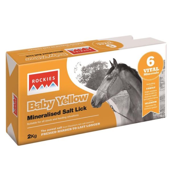 Rockies Baby Mineralised Salt Lick Yellow 2kg