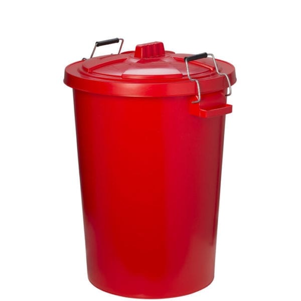 Prostable Red Dustbin Locking Lid