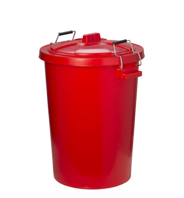 Prostable Red Dustbin Locking Lid