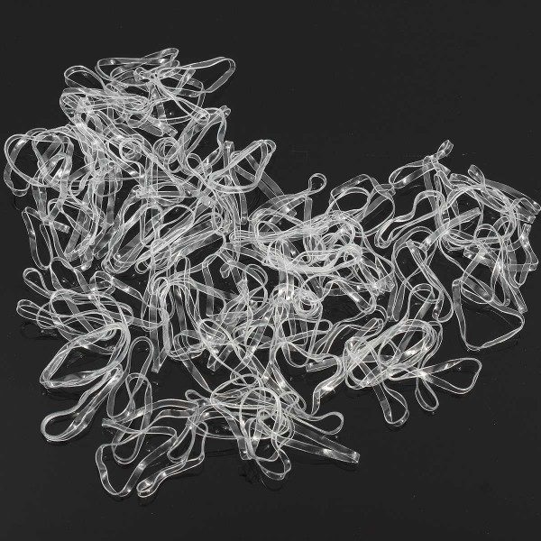 Lincoln Silcone Plaiting Bands Clear 500