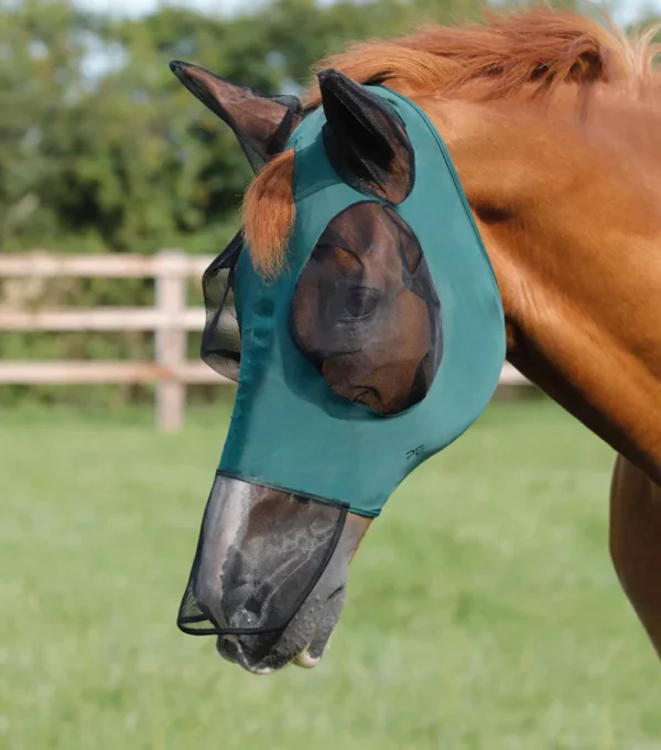 Premier Equine Comfort Tech Lycra Fly Mask With Nose - Image 2