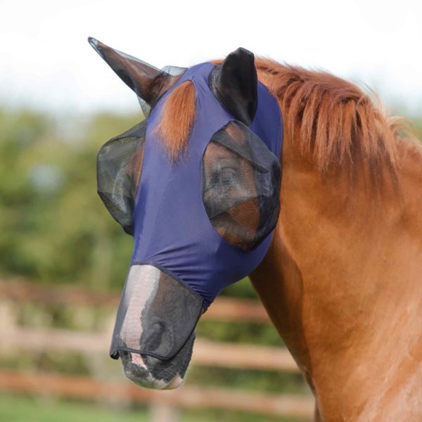 Premier Equine Comfort Tech Lycra Fly Mask With Nose
