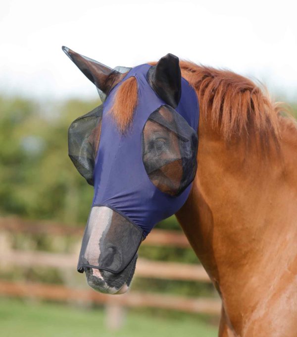 Premier Equine Comfort Tech Lycra Fly Mask With Nose