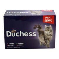 Duchess Cat Pouch Meat Selection in Gravy 12pk