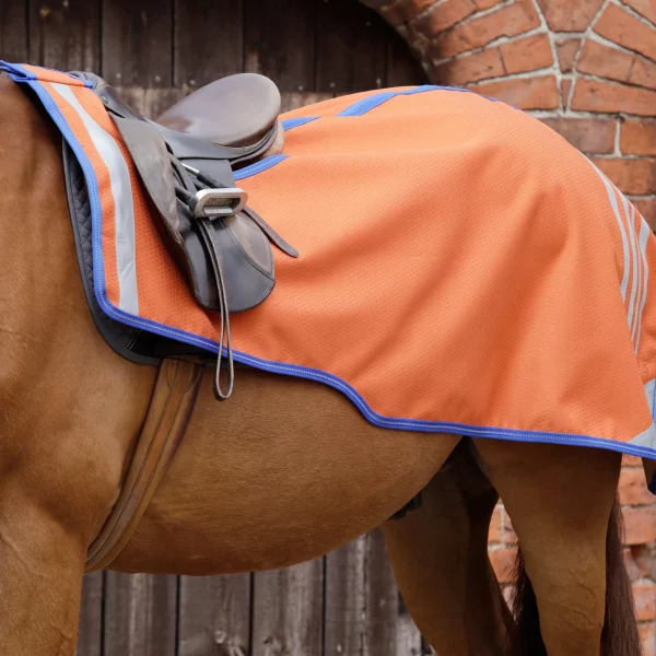 Premier Equine Stratus Horse Exercise Sheet Orange/Black