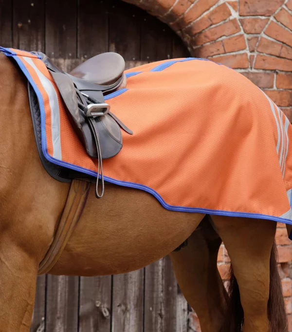 Premier Equine Stratus Horse Exercise Sheet Orange/Black